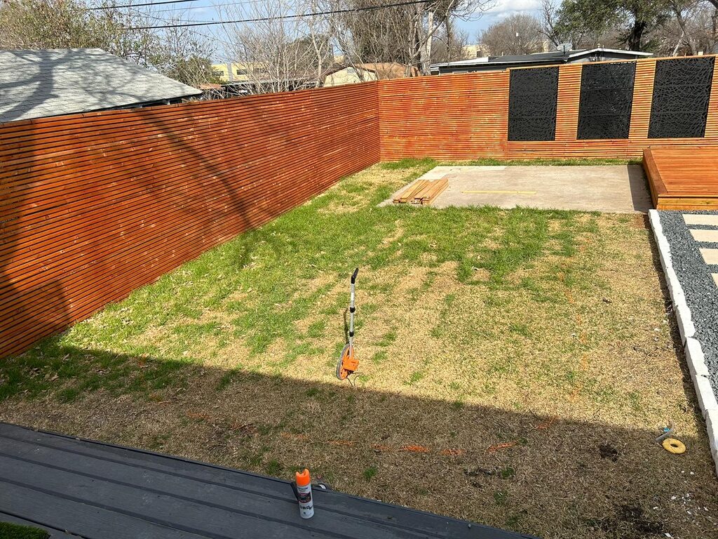 Backyard before redesign